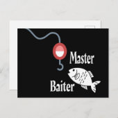 Master Baiter Vissen Funny Briefkaart (Voorkant / Achterkant)