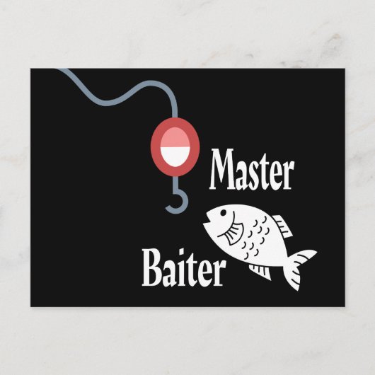 Master Baiter Vissen Funny Briefkaart (Voorkant)