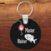 Master Baiter Vissen Funny Sleutelhanger (Voorkant)