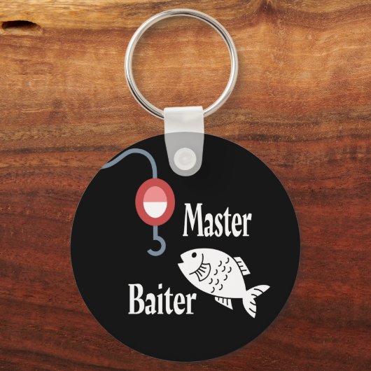 Master Baiter Vissen Funny Sleutelhanger (Voorkant)
