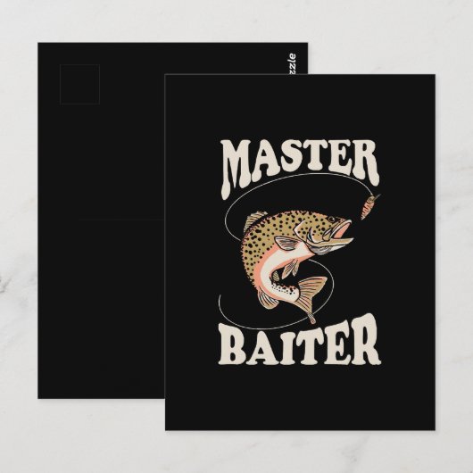 Master Baiter Vist Briefkaart (Voorkant / Achterkant)