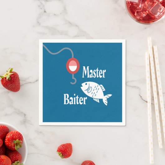 Master Baiter Vist Funny Novelty Fish Joke Servet (Insitu)