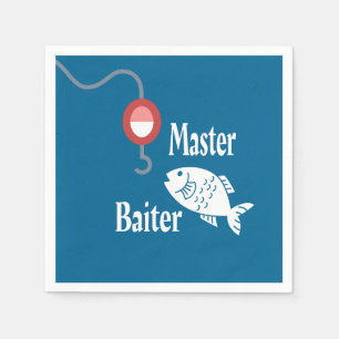 Master Baiter Vist Funny Novelty Fish Joke Servet