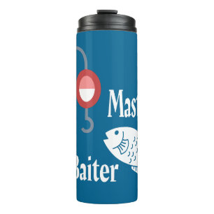 Master Baiter Vist Funny Novelty Fish Joke Thermosbeker