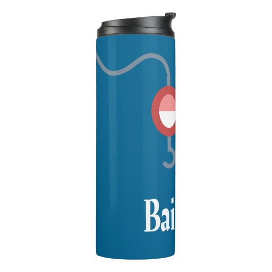 Master Baiter Vist Funny Novelty Fish Joke Thermosbeker (Gedraaid links)