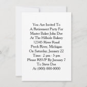  Master Bakery Baker Pensioenuitvindingen Kaart (Achterkant)