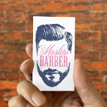 Master Barber Navy Blue Typography Barbershop Visitekaartje<br><div class="desc">Master Barber Navy Blue Typography Barbershop Visitekaartjes.</div>