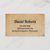 Master Barber Shop Barbershop Klantlogo Klantenkaartje (Achterkant)