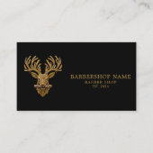 Master Barber Shop Gouden Hert Qr Code Sociale Pic Visitekaartje (Voorkant)