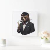 Master Barbersbeer Luxe Wandklok - Herensalon (Huis)