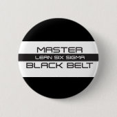 Master Black Belt Ronde Button 5,7 Cm (Voorkant)