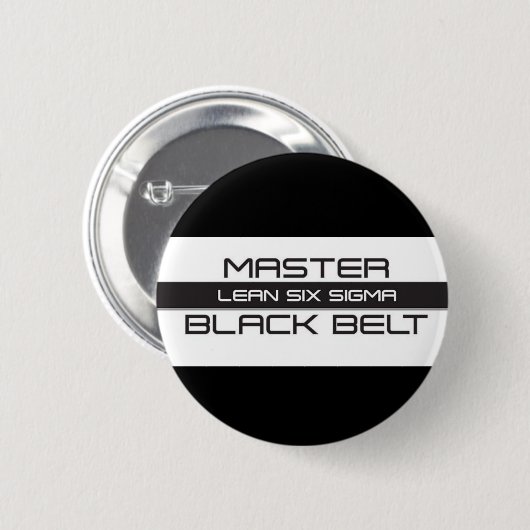 Master Black Belt Ronde Button 5,7 Cm (Voorkant /achterkant)