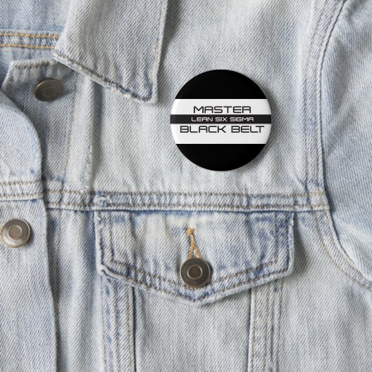 Master Black Belt Ronde Button 5,7 Cm (In situ)