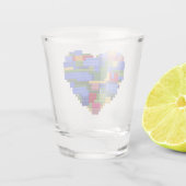 Master Bouwer Blok Baksteen Bouwen Hart Valentin Shot Glas (Achterkant)