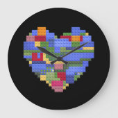 Master Bouwer Blok Baksteen Hart Valentin Grote Klok (Voorkant)