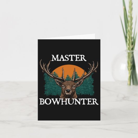 Master Bowhunter Vaders Dag Jacht Ouders Hunte Kaart (Voorkant)