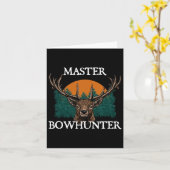 Master Bowhunter Vaders Dag Jacht Ouders Hunte Kaart (Gele Bloem)