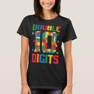 Master Builder 10e verjaardag jongen 10 bakstenen T-shirt