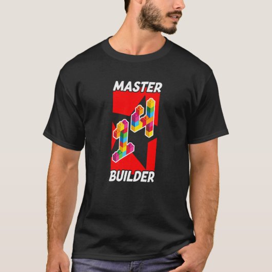 Master Builder 14 jaar oud en veertiende verjaarda T-shirt (Voorkant)
