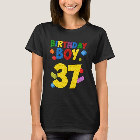 Master Builder 37 - 37-jarig gebouw op de geboorte T-shirt (Voorkant)
