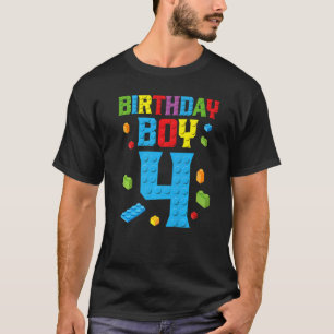 Master Builder 4e verjaardag, jongen 4 vier jaar g T-shirt