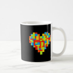 Master Builder Block Brick Building Heart Koffiemok