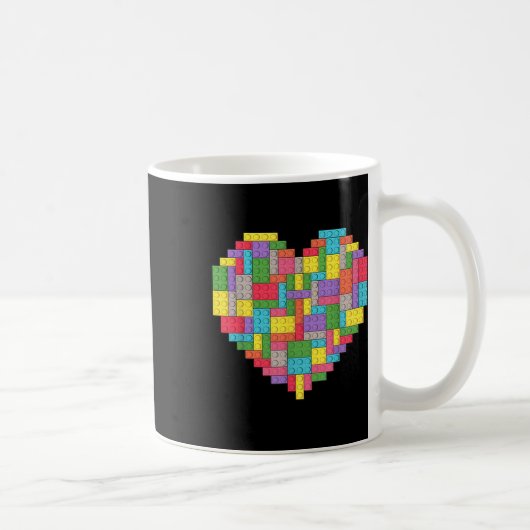 Master Builder Block Brick Building Heart Koffiemok (Rechts)