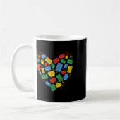 Master Builder Block Brick Building Heart Koffiemok (Links)