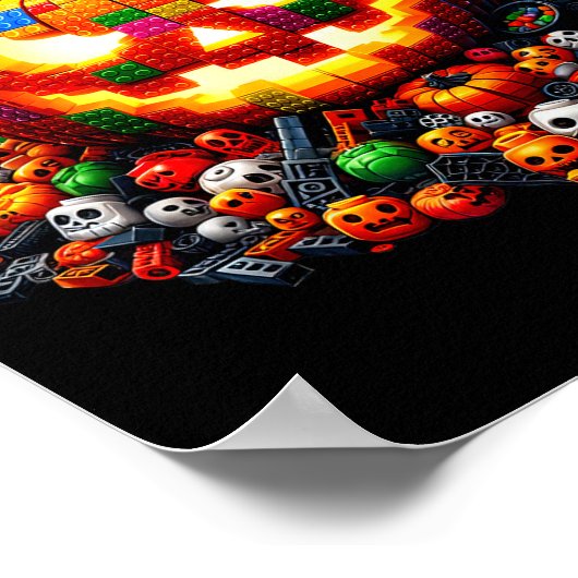 Master Builder Blocks Bricks Building Pumpkin Hall Poster (Hoek)