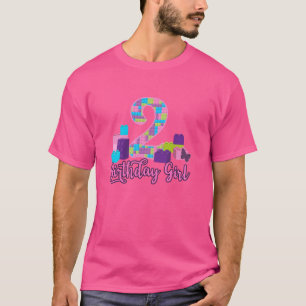 Master Builder Blokken 2e Verjaardag Meisje 2 Jaar T-shirt