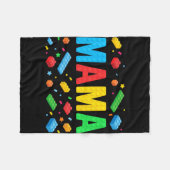 Master Builder bouwstenen blokken grappige moeder Fleece Deken (Voorkant (Horizontaal))