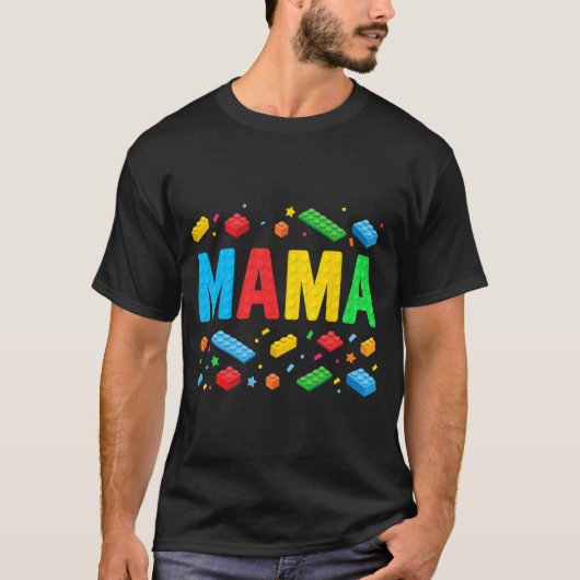 Master Builder bouwstenen blokken grappige moeder T-shirt (Voorkant)