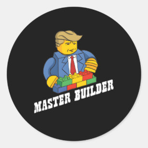 Master Builder Bouwstenen Jeugd Ronde Sticker