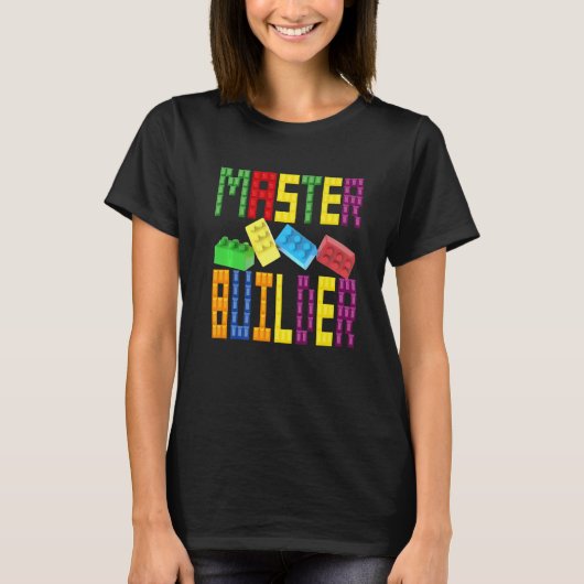 Master Builder-bouwstenen T-shirt (Voorkant)