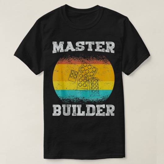  Master Builder Brick Builders Kinder Speelgoed T-shirt (Design voorkant)