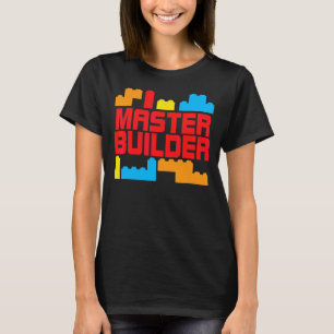 Master Builder Building Blocks Brick Toys Kinder T T-shirt