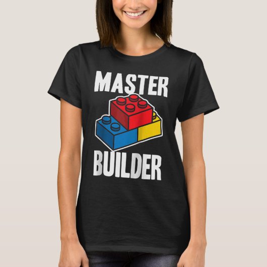 Master Builder Building Blocks Mannen T-shirt (Voorkant)