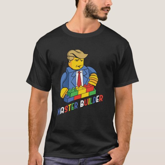 Master Builder Building Blocks Mannen Vrouwen 13 T-shirt (Voorkant)