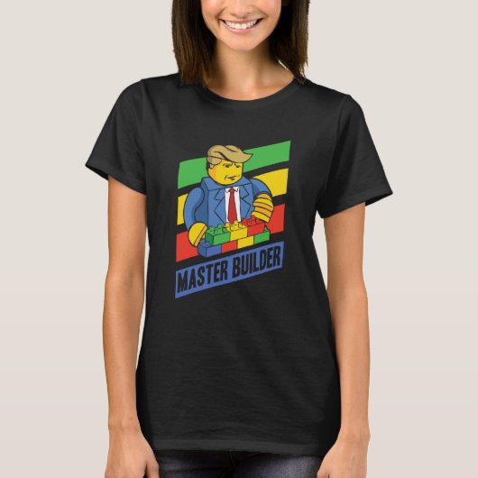 Master Builder Building Blocks Men Women Youth  10 T-shirt (Voorkant)