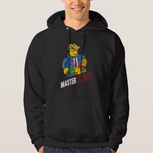 Master Builder Building Blocks Men Women Youth  27 Hoodie (Voorkant)