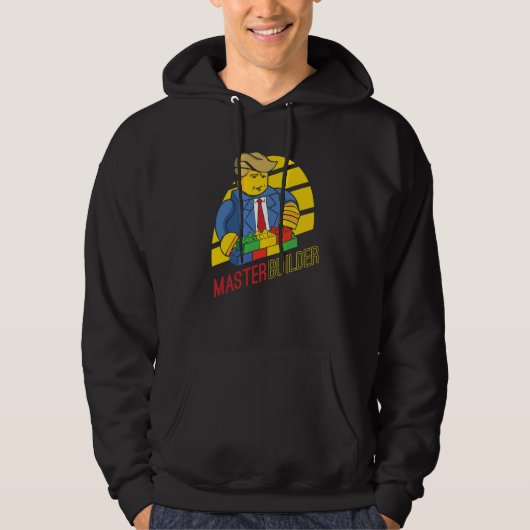Master Builder Building Blocks Men Women Youth  7 Hoodie (Voorkant)