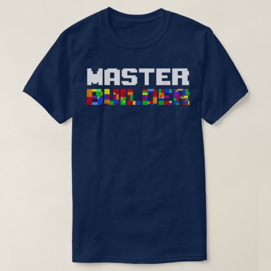 Master Builder Cute Block Building Kinder Speys Br T-shirt (Design voorkant)