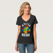 Master Builder Cute Block Building Kinder Speys Br T-shirt (Voorkant volledig)