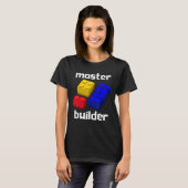 Master Builder Cute Block Building Kinder Speys Br T-shirt (Voorkant volledig)