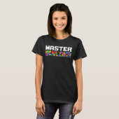 Master Builder Cute Block Building Kinder Speys Br T-shirt (Voorkant volledig)