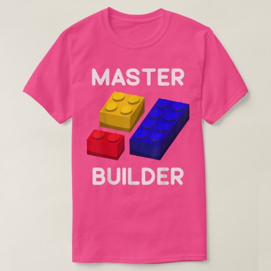 Master Builder Cute Block Building Kinder Speys Br T-shirt (Design voorkant)