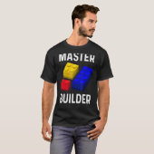 Master Builder Cute Block Building Kinder Speys Br T-shirt (Voorkant volledig)