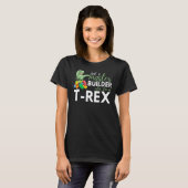Master Builder Cute Block Building Rex T-shirt (Voorkant volledig)