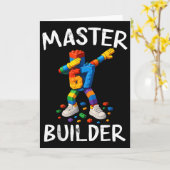 Master Builder Dabbing 67 Meme Building Blocks Bri Kaart (Gele Bloem)