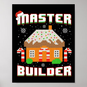 Master Builder Gingerbread House Kerstblok B Poster